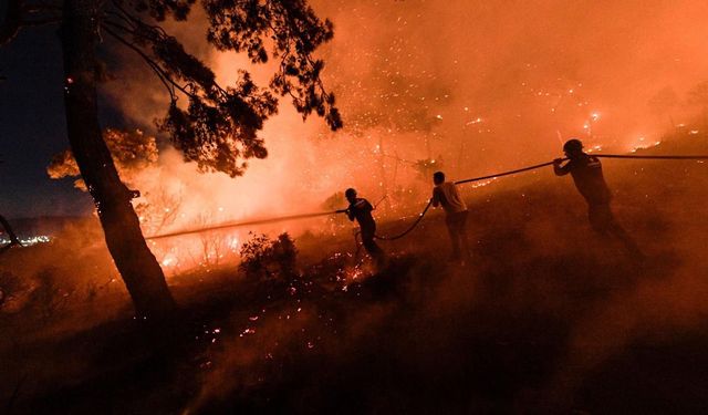 İzmir'de çöp atığı yakmak isterken koca ormanı yaktı