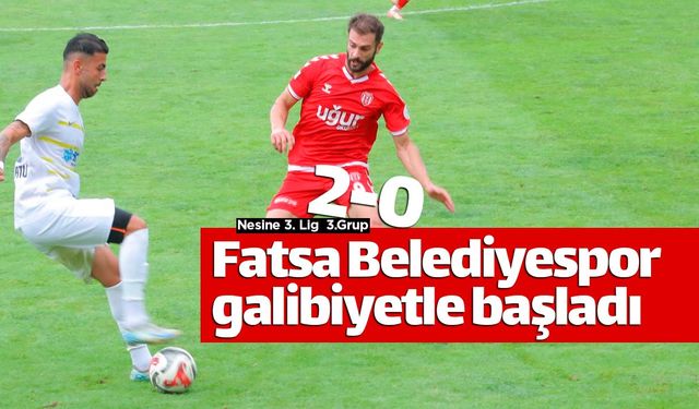Fatsa Belediyespor sezona galibiyetle başladı