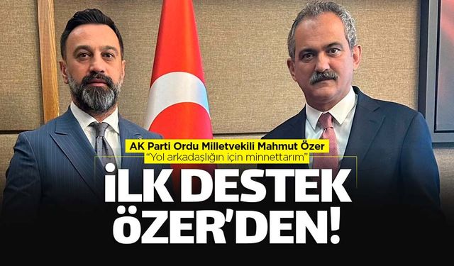 Selman Altaş'a ilk destek Mahmut Özer'den geldi