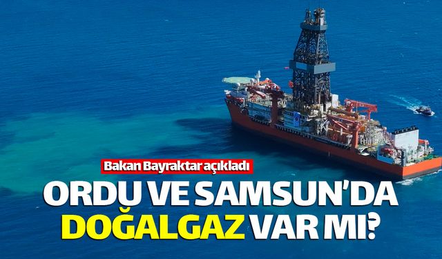 Ordu ve Samsun arasında doğalgaz var mı?