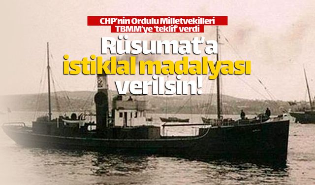 CHP'li vekillerden Rüsumat No 4'e 'İstiklal Madalyası' teklifi