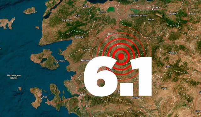 Balıkesir Sındırgı 6.1'lik depremle sarsıldı