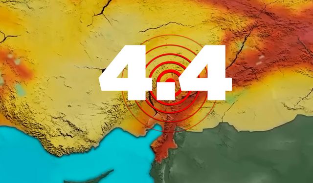 Osmaniye'de 4.4 büyüklüğünde deprem meydana geldi