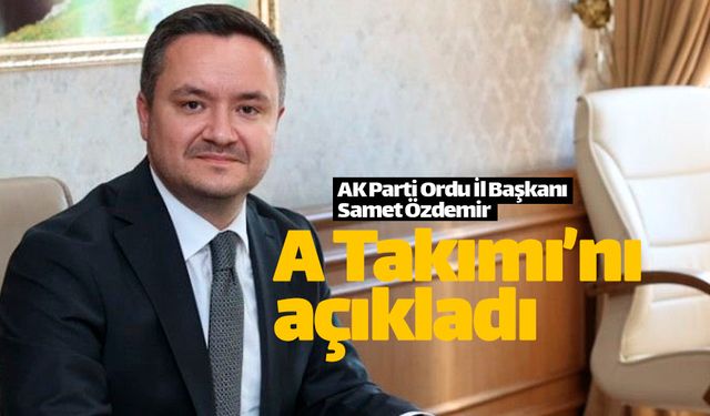 AK Parti'de İl Başkanı Özdemir A Takımı'nı açıkladı