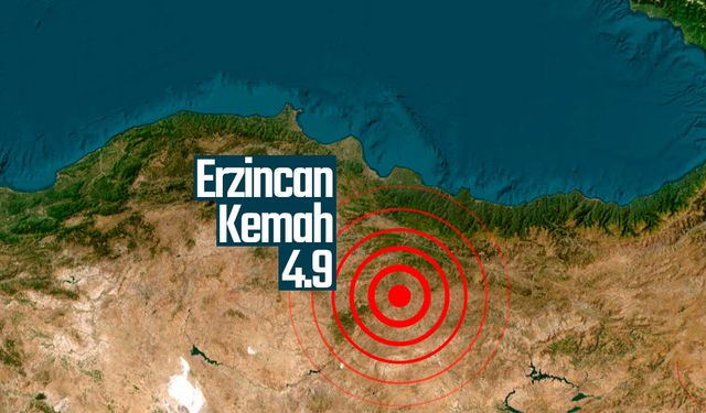 Erzincan'da 4.9 şiddetinde deprem meydana geldi