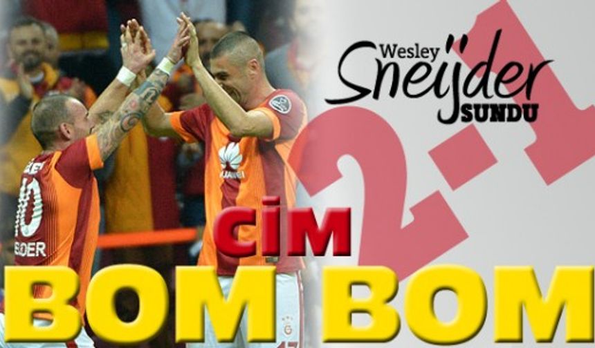 Derbide Sneijder'la Cimbom 2-1 kazandı!