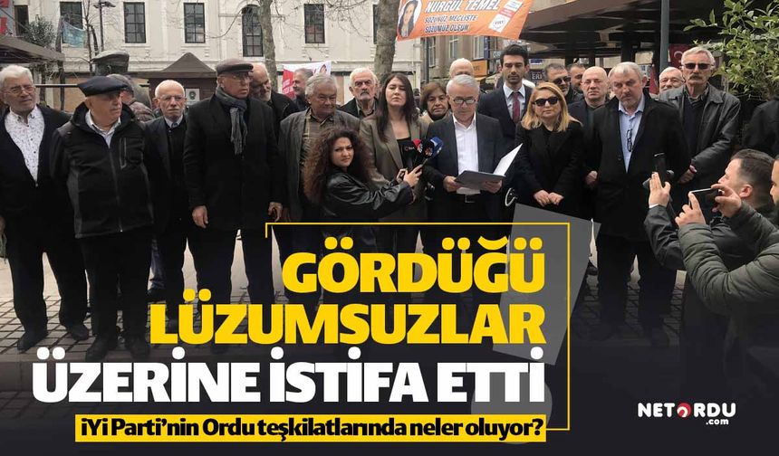 İYİ Parti Altınordu Teşkilatı'ndan toplu istifa!