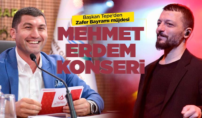 Altınordu Belediyesi'nden 'Mehmet Erdem' konseri