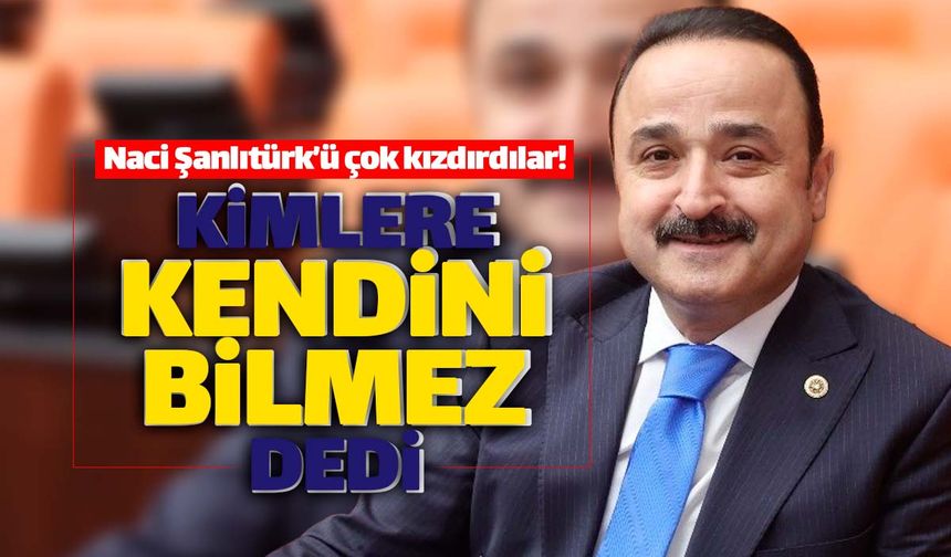 Naci Şanlıtürk kimlere 'kendini bilmez' dedi?