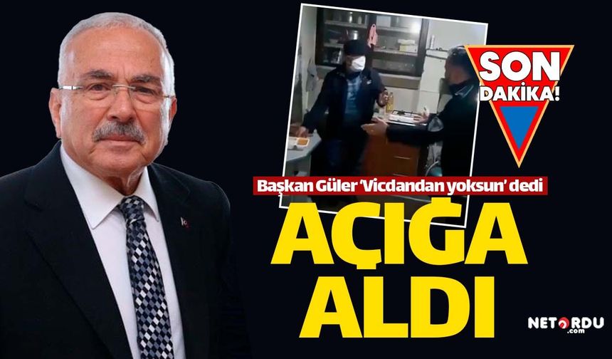 Başkan Güler o zabıta memurunu görevden aldı