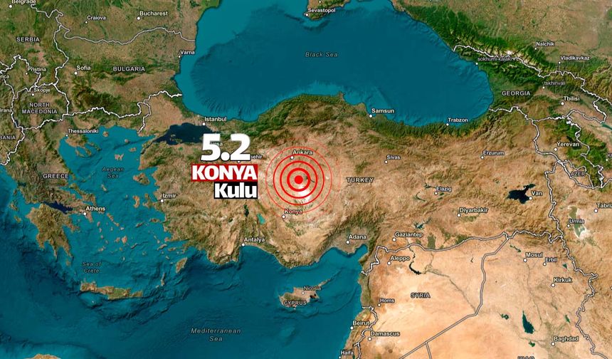 Bu kez de Konya 5.2'lik depremle sarsıldı