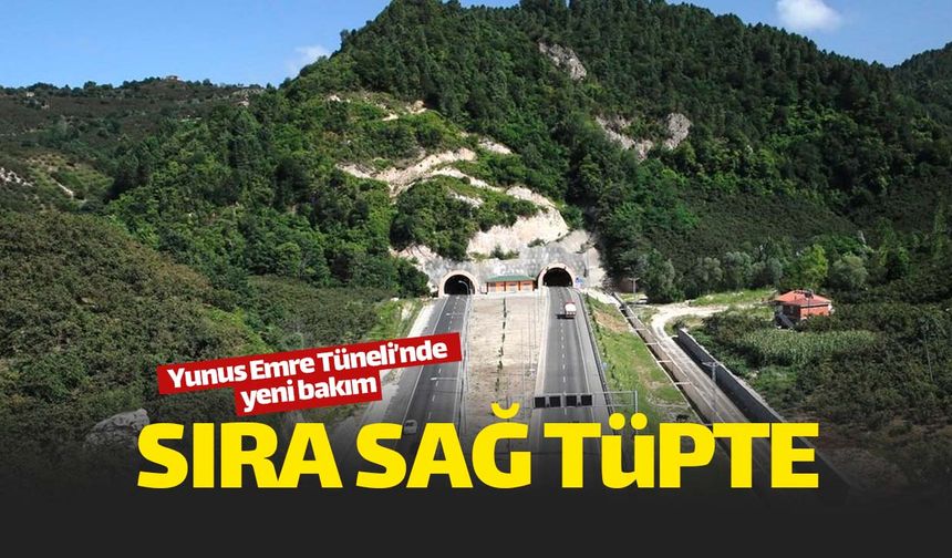 Ünye çevreyolundaki sağ tüp tünel bakıma alınıyor