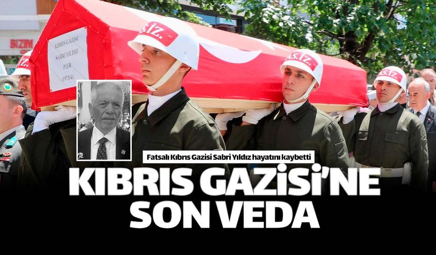Ordulu Kıbrıs Gazisi son yolculuğuna uğurlandı