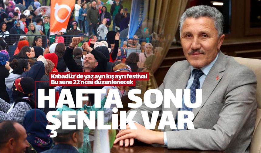 Kabadüz Çambaşı Festivali'ne hazırlanıyor