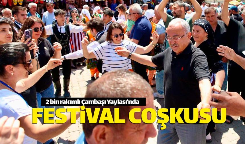 2 bin rakımlı Çambaşı Yaylası'nda festival coşkusu