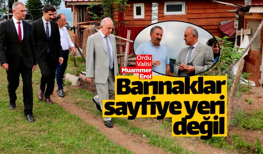 Yaylalarda barınaklar sayfiye yeri değil