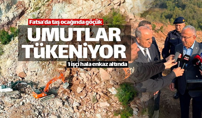 Fatsa'da 1 işçi hala enkaz altında aranıyor