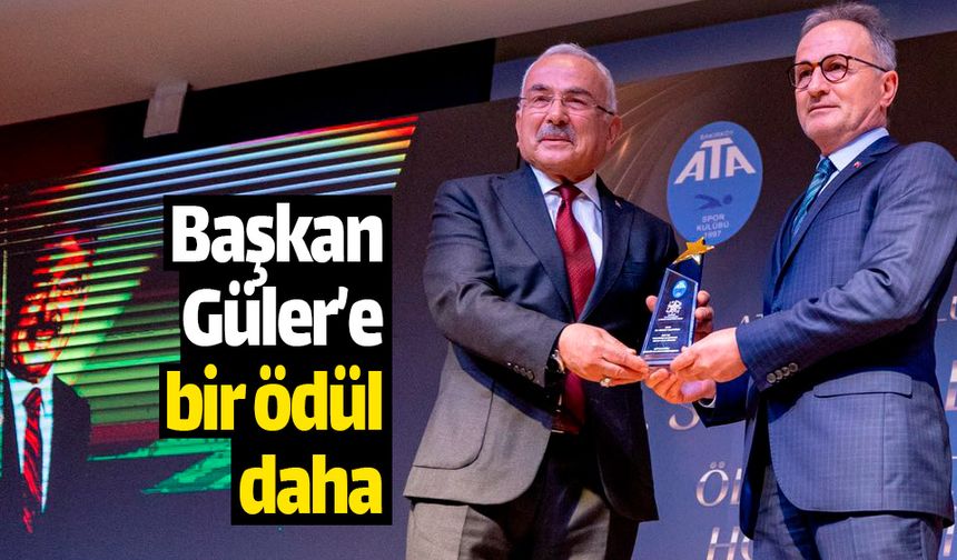 Başkan Güler'e 'spor ve sporcuya destek' ödülü geldi
