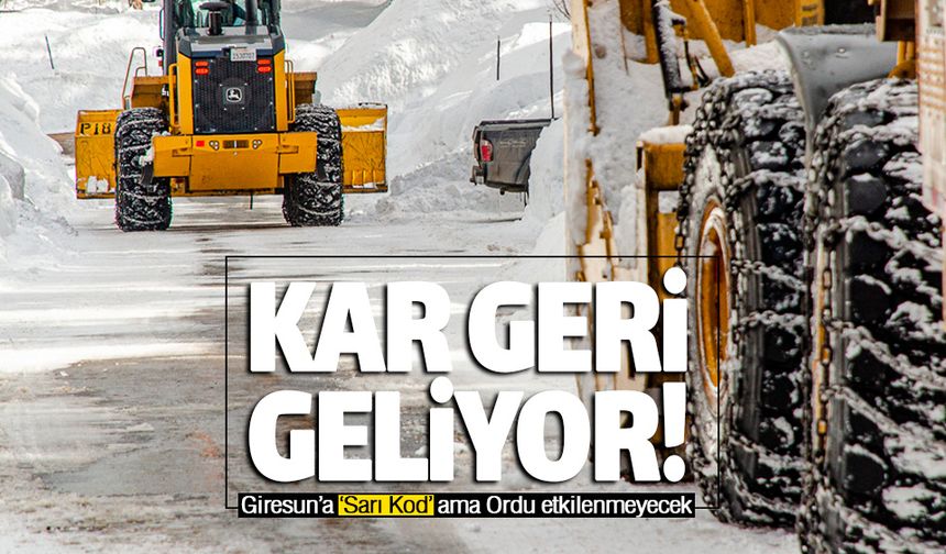 Etkili kar yağışı Rusya üzerinden geri geliyor