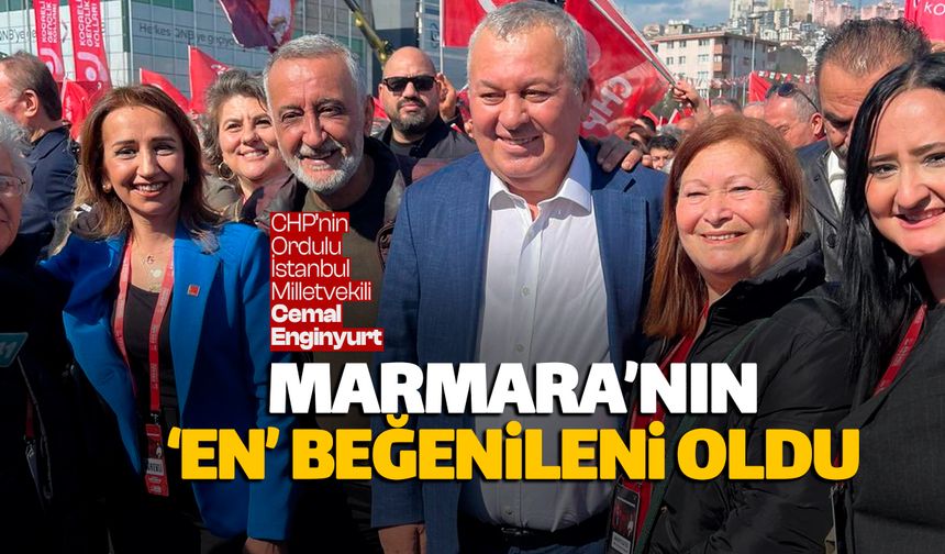 Cemal Enginyurt Marmara'nın en beğenilen ismi oldu