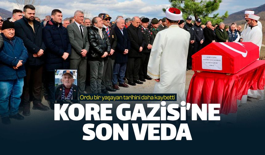 Ordulu Kore Gazisi Mehmet Ali Çalışkan'a son veda