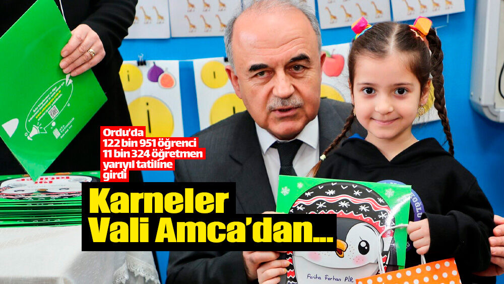 Ordu'da 122 bin 951 öğrenci için yarıyıl tatili başladı