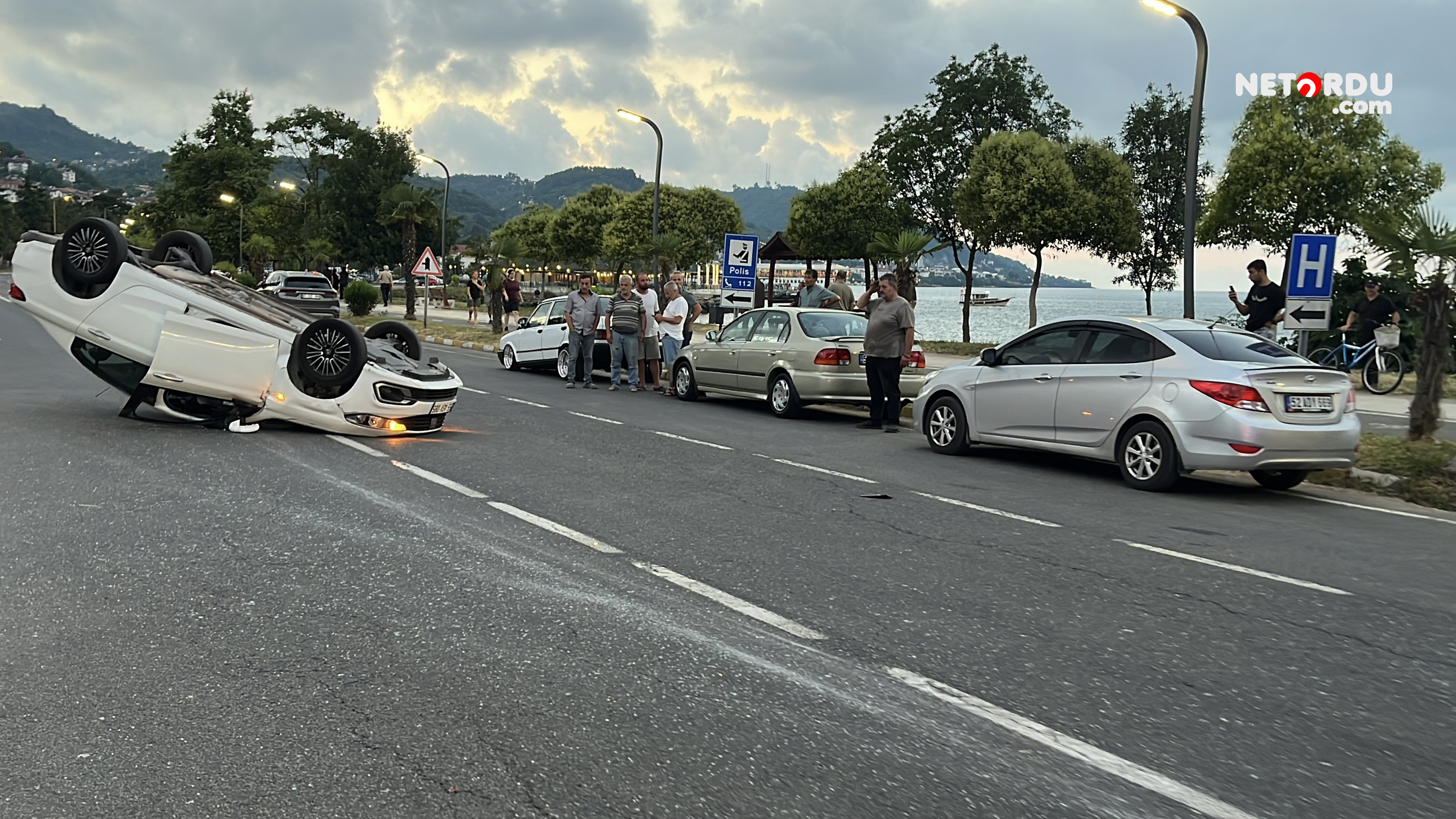 Ordu Persembede Otomobil Takla Atti 2 Yarali 03