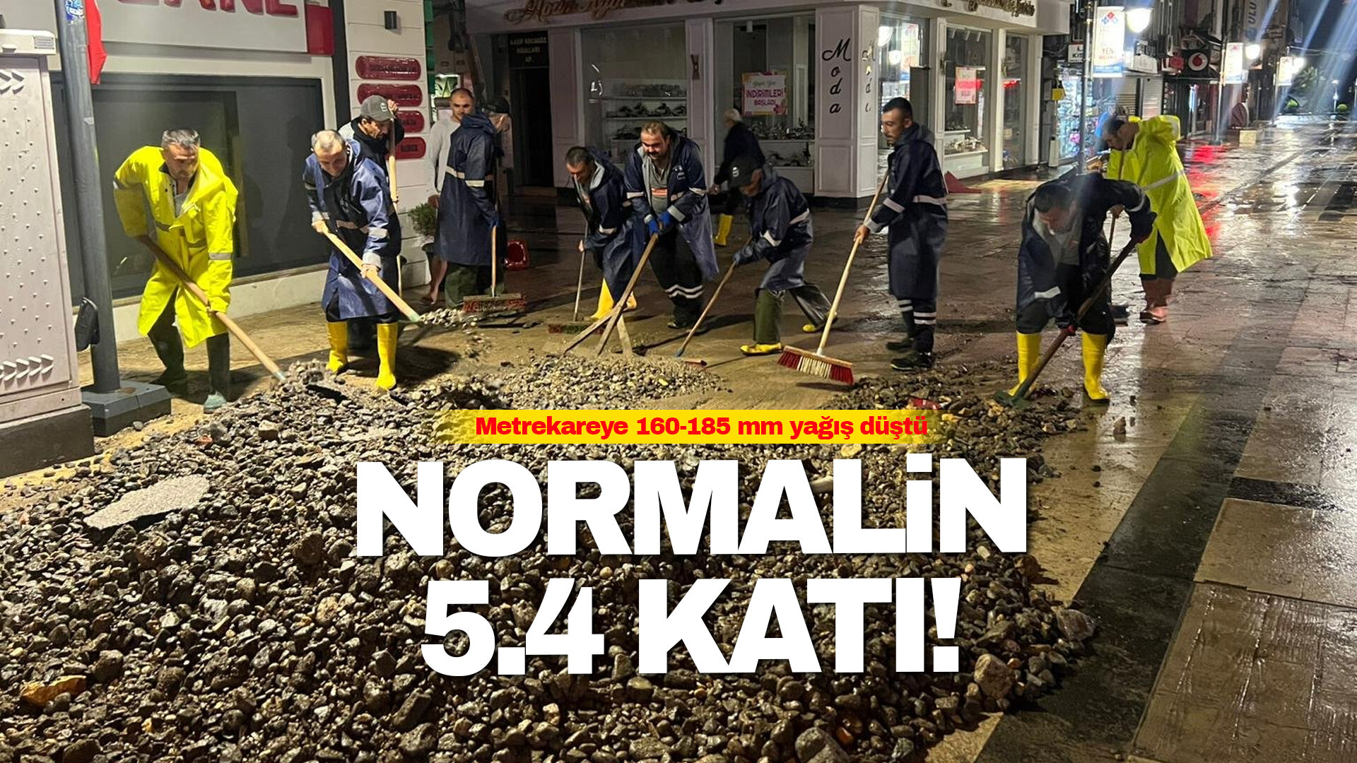 Fatsa'ya normalin 5.4 katı yağış düştü!