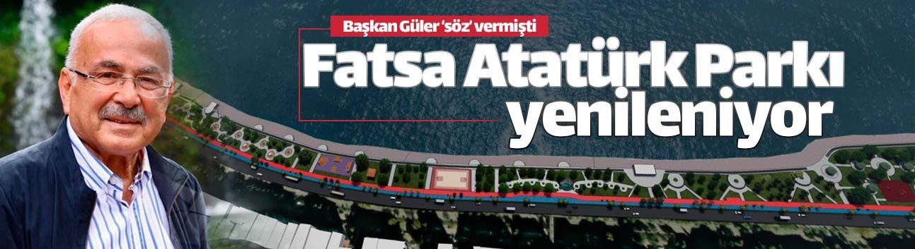 Fatsa Atatürk Parkı sil baştan yenileniyor
