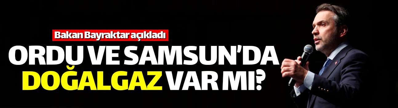 Ordu ve Samsun arasında doğalgaz var mı?