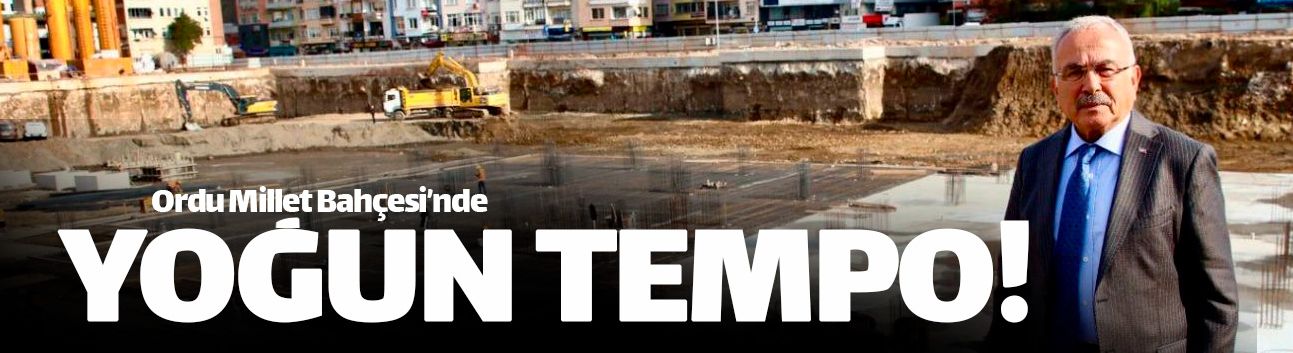 Ordu Millet Bahçesi'nde yoğun tempo sürüyor