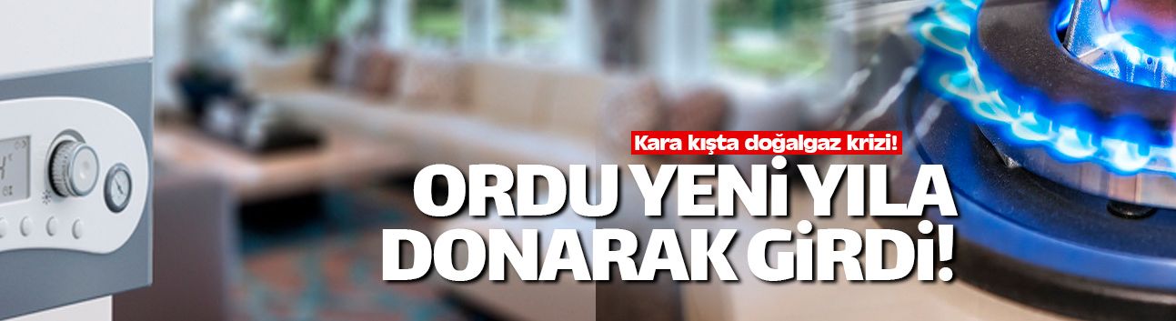 Ordulular yeni yıla kara kışta donarak girdi