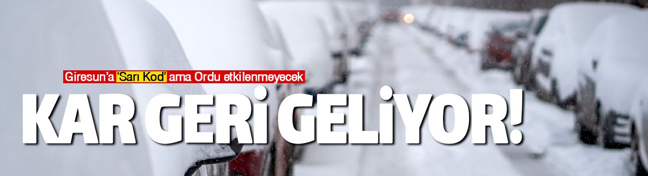 Etkili kar yağışı Rusya üzerinden geri geliyor